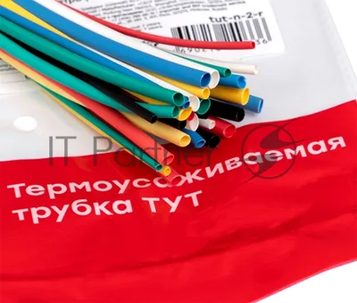Набор трубок термоусадочных ТУТ 1/0.5; 1.5/0.75; 2/1; 2.5/1.25; 3/1.5 (6 цветов по 5шт 100мм) PROxima EKF tut-n-2-r
