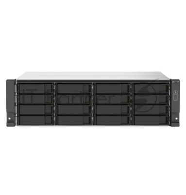 Сетевое хранилище без дисков SMB QNAP TS-1673AU-RP-16G NAS 16 HDD trays, 2x 2.5 GbE, rackmount, 2 PSU. 4-core AMD V1500B 2,2 GHz,RAM 16 Gb (1 x 16 GB) up to 32 Gb (2 x 16 GB). W/o rail kit RAIL-B02