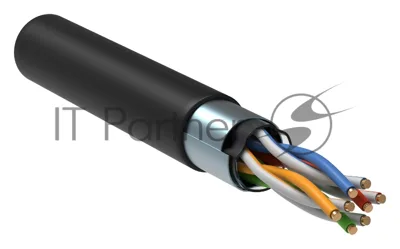 Кабель связи витая пара F/UTP кат. 5E 4 пары LDPE 1м черный GENERICA ITK BC3-C5E04-339-305-G
