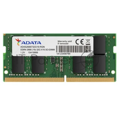Оперативная память ADATA, DDR4, 8GB (1x8GB), 2666MHz, CL19, SO-DIMM