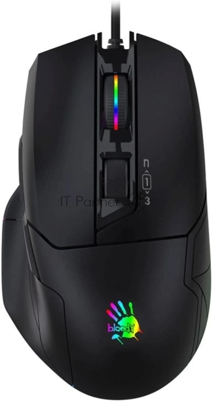 Мышь проводная A4Tech Bloody W70 Max черный, 10000 dpi, USB, кнопки - 9