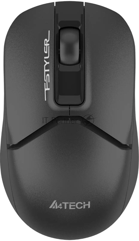 Мышь беспроводная A4Tech Fstyler FG12 черный, 1200 dpi, радиоканал, USB, кнопки - 3
