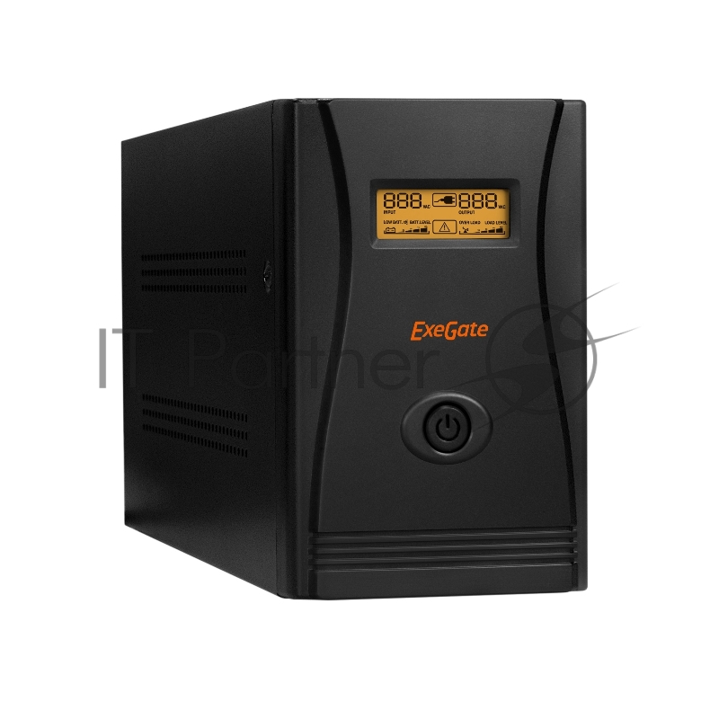 Источник бесперебойного питания ExeGate SpecialPro Smart LLB-2000.LCD.AVR.EURO.RJ.USB / 2000 ВА / 1200 Вт / 4 x CEE 7 (евророзетка)
