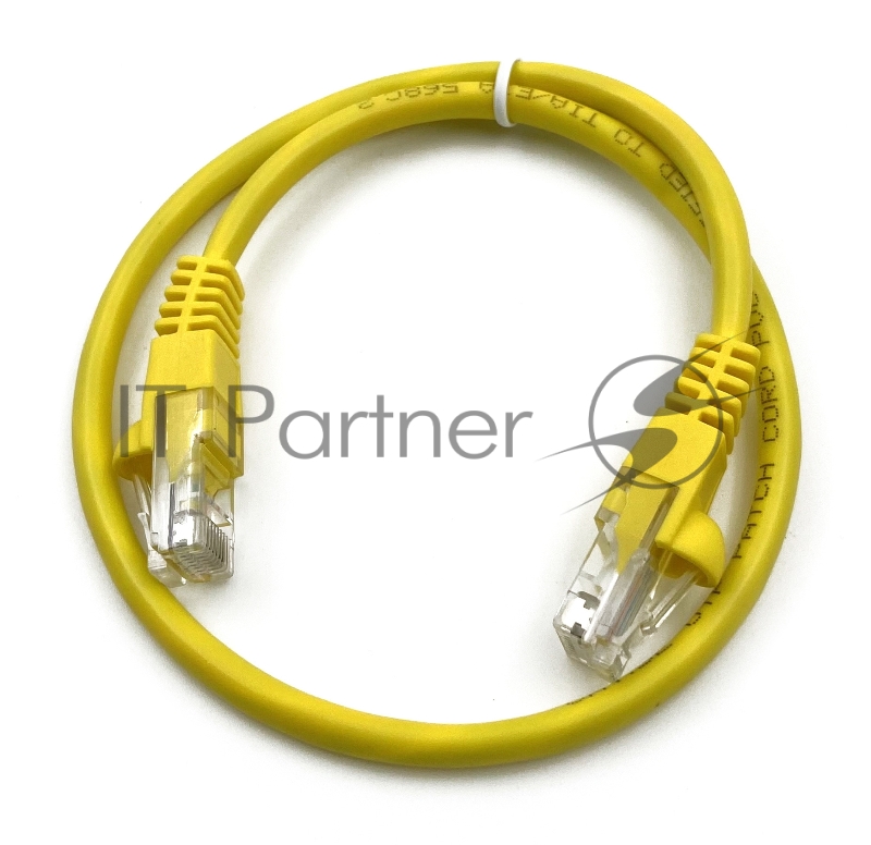 Патч-корд Buro cat.5e molded 0.5м желтый RJ-45 (m)-RJ-45 (m)