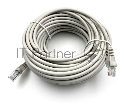 Патч-корд Buro UTP cat.5e 20м серый RJ-45 (m)-RJ-45 (m)