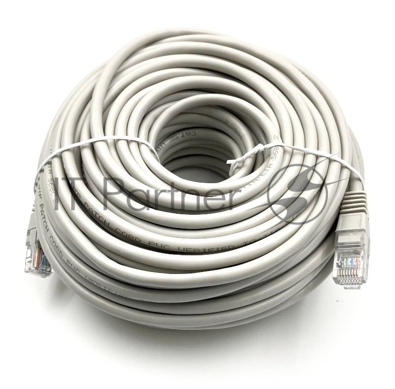 Патч-корд Buro UTP cat5E 30м серый RJ-45 (m)-RJ-45 (m)