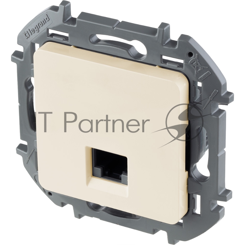 Информационная розетка RJ45 категория 6 UTP слоновая кость