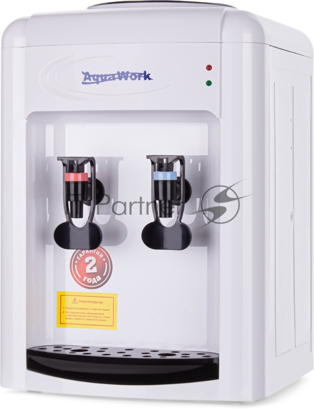 Кулер для воды Aqua Work 0.7-TDR, верхняя загрузка, нагрев 95 °С, охлаждение 12 °С, бело-черный