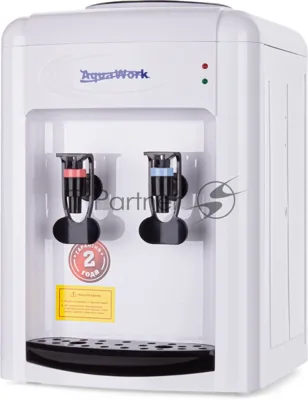 Кулер для воды Aqua Work 0.7-TDR, верхняя загрузка, нагрев 95 °С, охлаждение 12 °С, бело-черный
