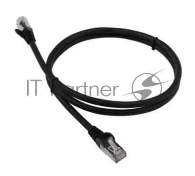 Патч-корд LANMASTER LAN-PC45/S6A-1.0-BK FTP вилка RJ-45-вилка RJ-45 Cat.6А 1м черный LSZH (уп.:1шт)