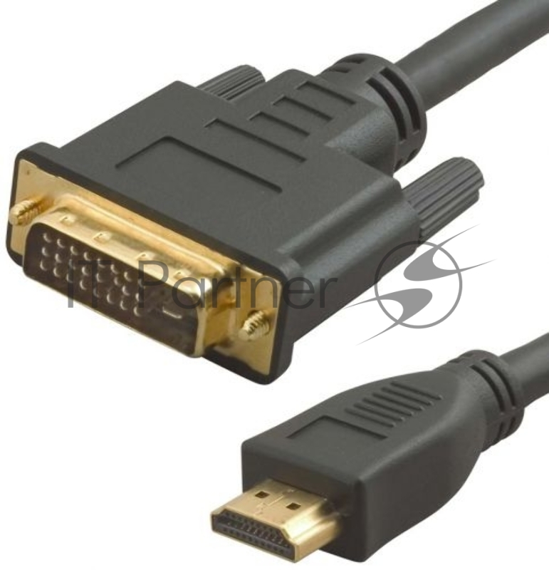 Кабель аудио-видео Lazco WH-141 HDMI (m)/DVI-D(m) 15м. позолоченные контакты черный (WH-141(15M))
