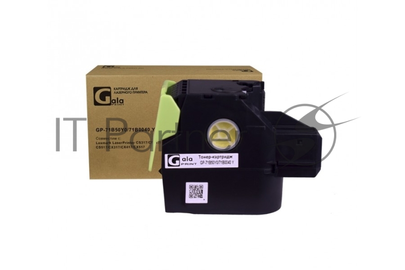Картридж лазерный GalaPrint GP-71B50Y0/71B0040 желтый (2300 стр) для Lexmark LaserPrinter CS317/CS417/CS517/CX317/CX417/CX517