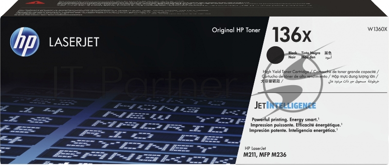 Картридж лазерный HP 136X черный Original LaserJet Toner Cartridge