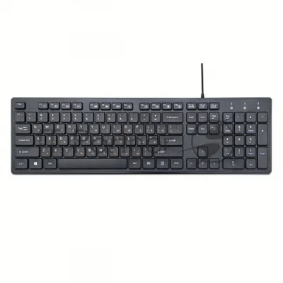 Клавиатура проводная Gembird KB-8360U, USB, черный