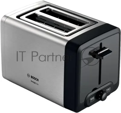 Тостер Bosch TAT4P420 нержавеющая сталь, 970 Вт, 2 слота