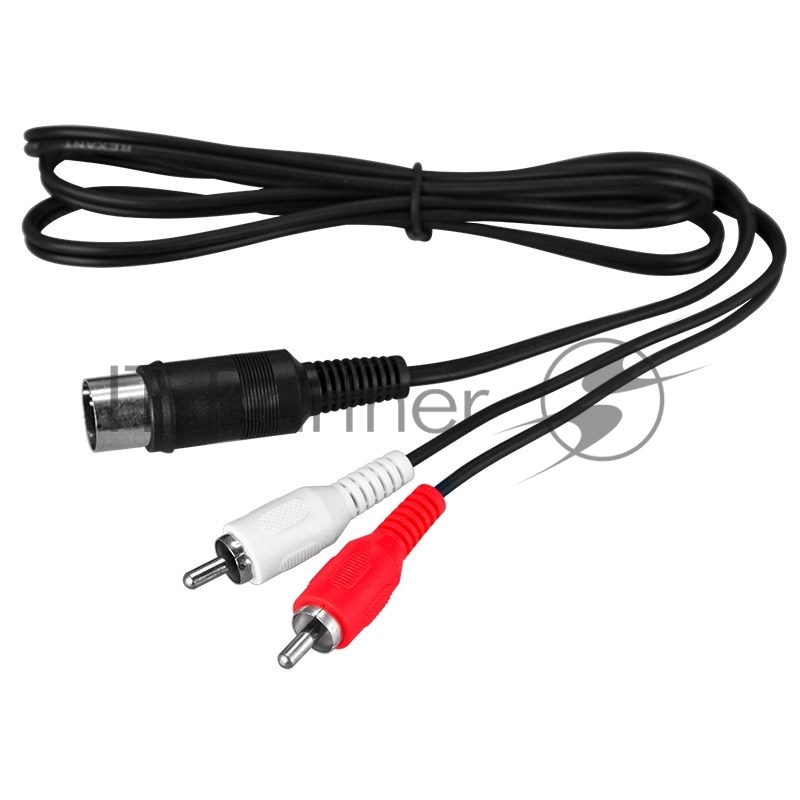 Шнур Rexant DIN 5 Pin - 2 RCA, длина 1,2 метра