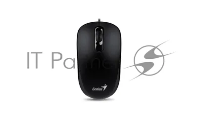 Мышь проводная Genius DX-110 черный, 1000 dpi, USB, кнопки - 3