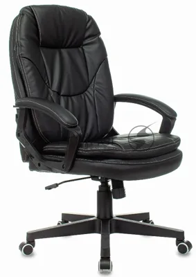 Кресло Бюрократ CH-868N Leather Venge черный, экокожа