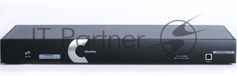 Аудиоплатформа ClearOne Interact AT POTS + AMP. Вх.: 2xRCA, 1xRCA, до 3 x блоков по шине Link (микрофон Interact Mic/блок на 3 микр. входа Interact Mic EX). Вых.: 2xRCA, 1xRCA, 2х5Вт. Управл.: LAN, RS232. Din-8pin (VISCA для камеры). (910-154-010)