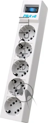 Сетевой фильтр ZIS PILOT Surge protector Pilot SG5 5 outlets (GP), 10A/2.2kVt, automatic circuit-breaker, 5 m