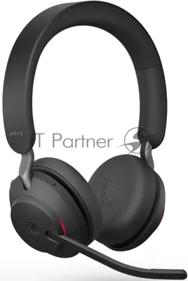 Гарнитура Jabra Evolve2 65 чёрный, беспроводная, Bluetooth, до 35 ч, подсветка