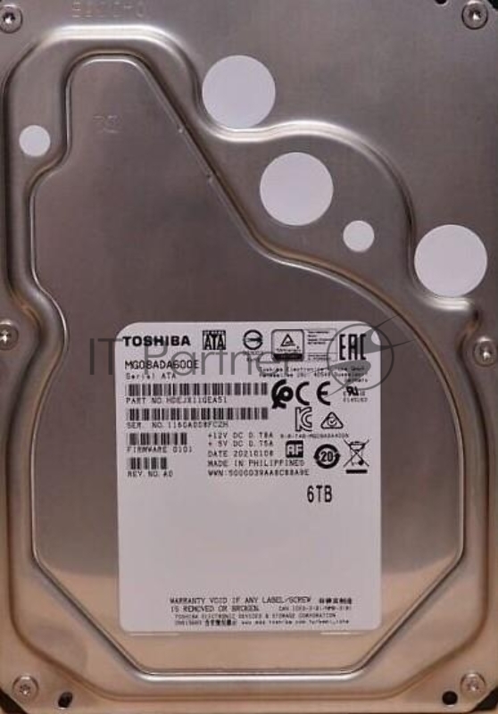 Жесткий диск Toshiba HDD SATA3 6Tb 3.5" Server 7200 256Mb (analog MG06ACA600E)