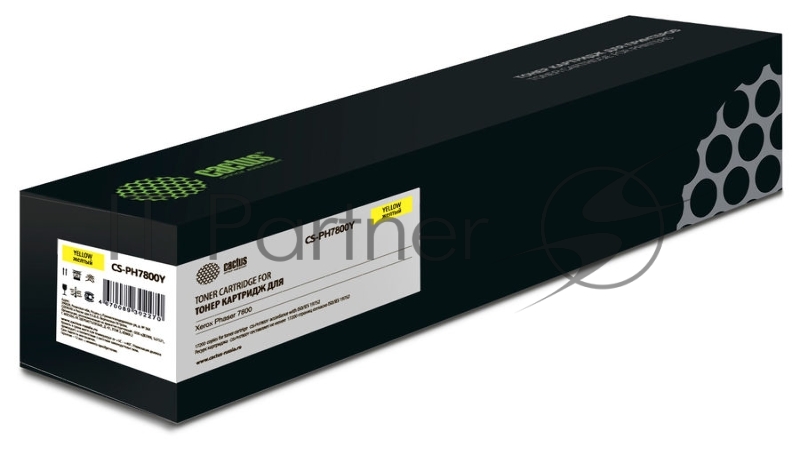 Картридж лазерный Cactus CS-PH7800Y (106R01572) желтый (17200 стр.) для Xerox Phaser 7800