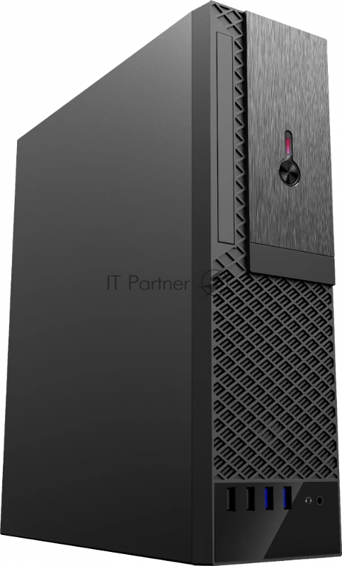 Компьютерный корпус с блоком питания 300Вт. Foxline FL-1001 mATX case, black, w/PSU TFX 300W, w/2xUSB2.0+2xUSB3.0, w/1xcombo audio, w/pwr cord, w/8cm FAN
