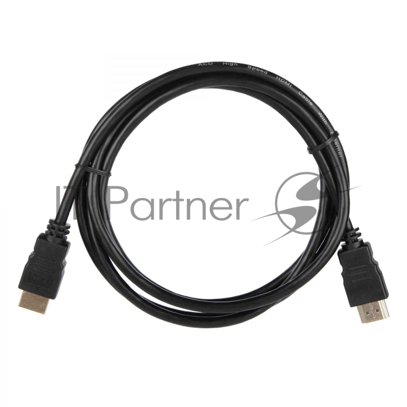 Кабель ACD-DHHM1-18B HDMI 1.4, Golden Plated,19m/19m, черный, 1.8м