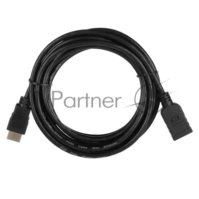 Кабель ACD-DHHF1-30B HDMI 1.4, Golden Plated,19m/19f, HDMI extension, черный, 3м