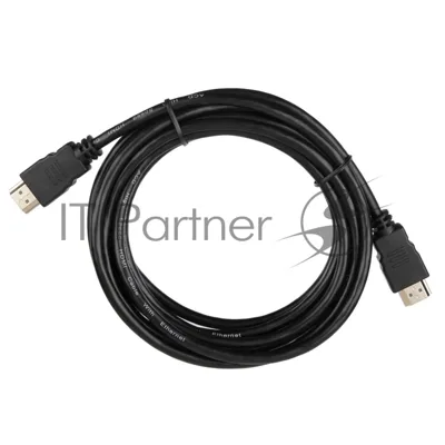 Кабель ACD-DHHM1-30B HDMI 1.4, Golden Plated,19m/19m, черный, 3м