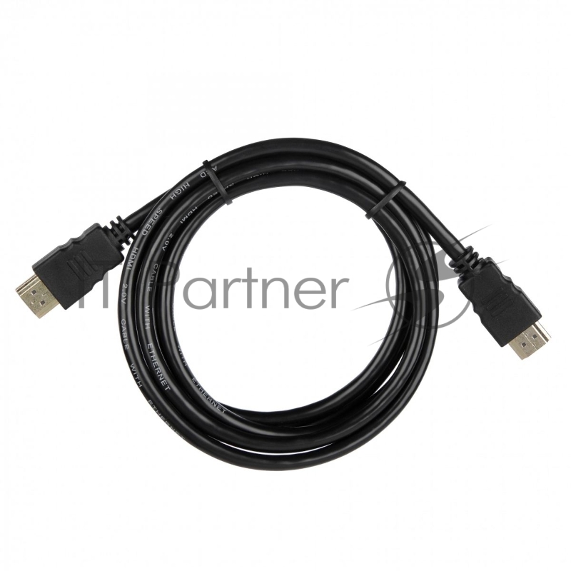 Кабель ACD-DHHM2-18B HDMI 2.0, Golden Plated,19m/19m, черный, 1.8м