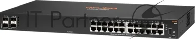 Коммутатор HPE Aruba 6100 24G 4SFP+, 24×1 Гбит/с, 4×10 Гбит/с SFP+, управляемый