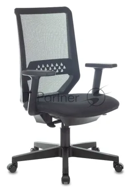 Кресло Бюрократ MC-611N TW-01 38-418 черный, сетка/ткань, 120 кг, механизм качания
