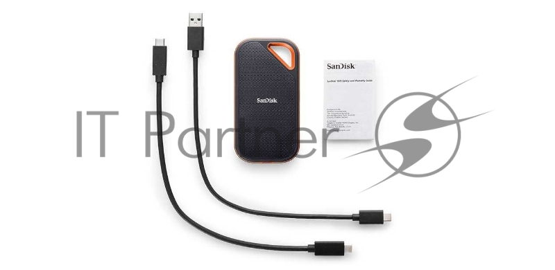 Внешний SSD SanDisk Extreme, 1TB, USB 3.2 Gen 2x2 Type-C, R/W 2000/2000, черный