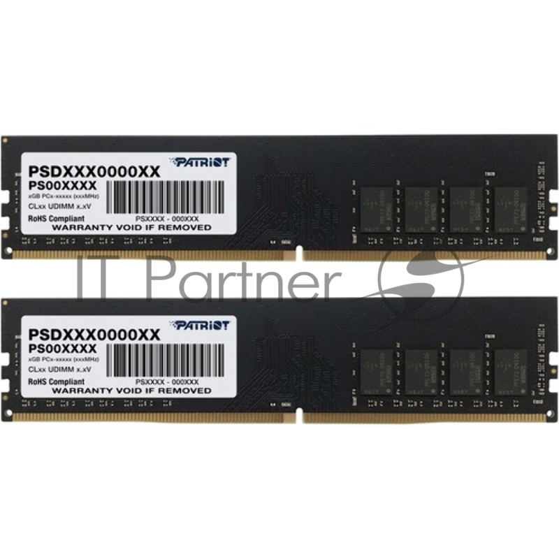 Оперативная память Patriot Signature, DDR4, 16GB (2x8 GB), 3200 MHz, CL22, DIMM