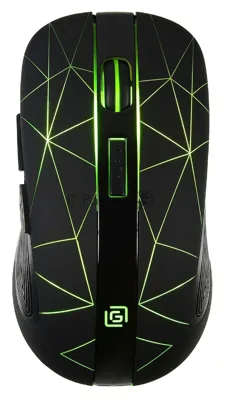 Мышь беспроводная Oklick 976GW черный, 3200 dpi, радиоканал, USB, кнопки - 6