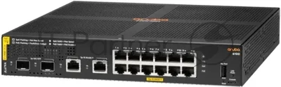 Коммутатор HPE Aruba 6100 12G CL4 2SFP+ 139W, 12×1 Гбит/с PoE+ + 2×10 Гбит/с SFP+, управляемый