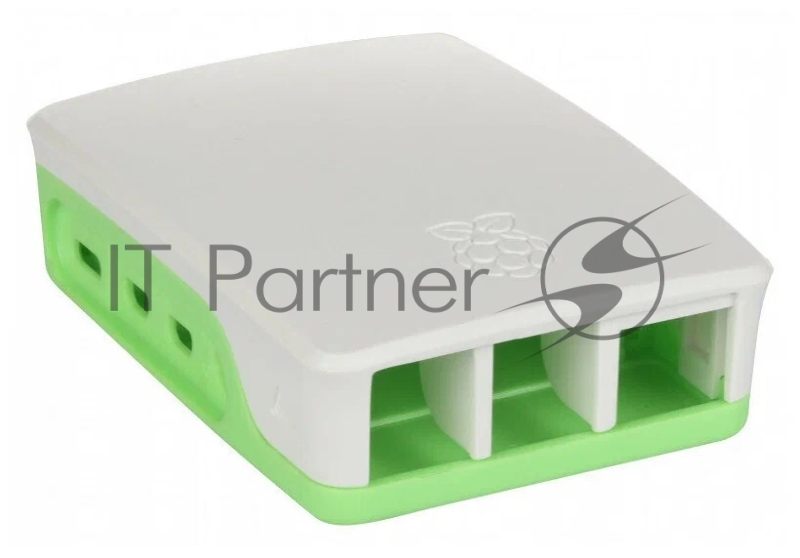 Корпус Qumo ABS Plastic, Raspberry Pi 4, White+Green(RS031)