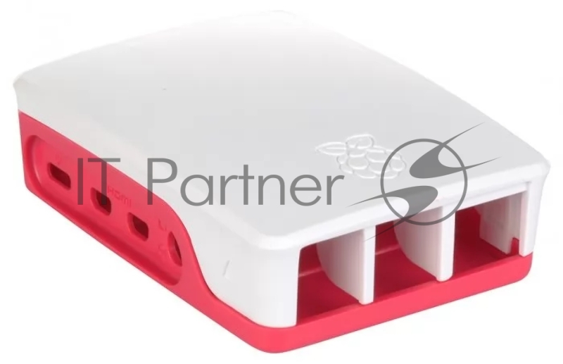 Компьютерный корпус Qumo ABS Plastic, Raspberry Pi 4, White+Red(RS030)