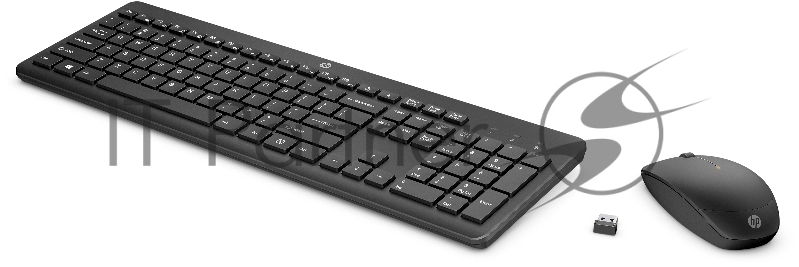 Комплект клавиатура+мышь HP 230 беспроводной, USB, чёрный