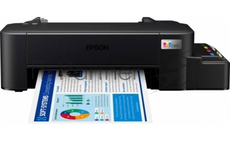 Принтер струйный Epson L121 (C11CD76414), A4, цветной, печ. до 9 стр/мин. (ч/б) до 4.8 стр/мин. (цвет), 720 x 720 dpi, USB