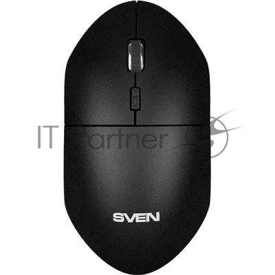 Мышь беспроводная SVEN RX-515SW черный, 1600 dpi, радиоканал, USB, кнопки - 4