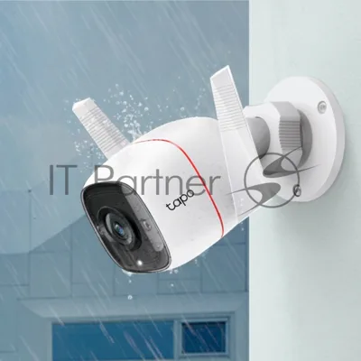 Видеокамера IP TP-Link Tapo C310 белый 3Mp indoor & outdoor IP camera, 30m Night Vision, IP66 dust & waterproof, Motion Detection and Notification, 2-way Audio, supports Micro SD card storage, easy setup with APP