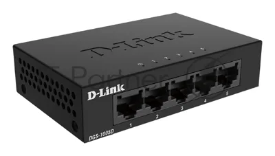 Коммутатор D-Link DGS-1005D/J2A, 5×1 Гбит/с, неуправляемый