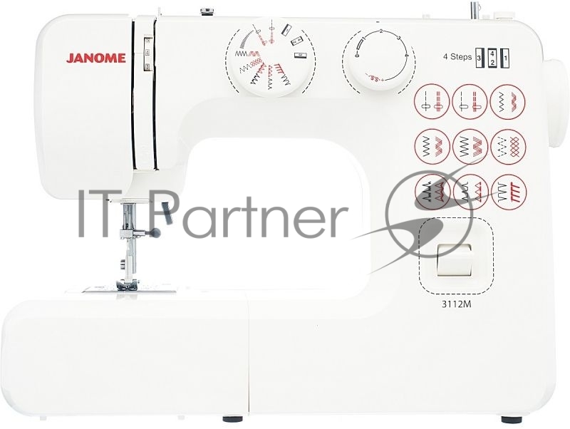 Швейная машина Janome 3112M 15 операций, петля полуавтомат ,верт.челнок