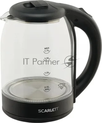 Чайник электрический Scarlett SC-EK27G90 черный Мощность, Вт: 1800; Объем, л: 1.7