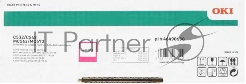 Картридж лазерный Oki C532/C542/MC573/MC563 6K (magenta)