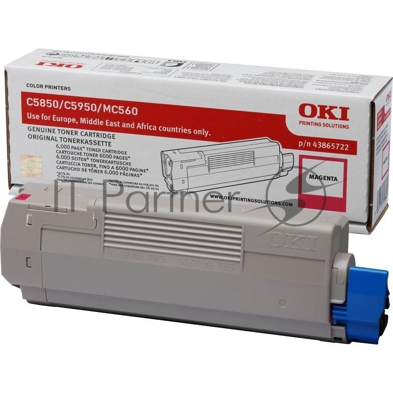 Картридж лазерный Oki C5850/5950/MC560 6K (magenta)