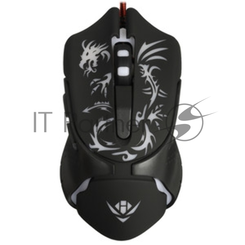 Мышь проводная Nakatomi MOG-25U черный, 2400 dpi, USB, кнопки - 6